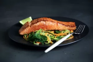 keto salmon salad